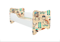 ABC Beds Dečiji Krevet 160X80 cm  Dino Skejter sa Imenom Vašeg Deteta