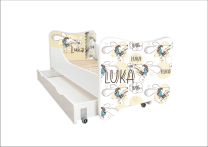 ABC Beds Dečiji Krevet sa Fiokom 160X80 cm  Miš Lovac sa Imenom Vašeg Deteta