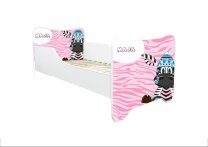ABC Beds Dečiji Krevet 160X80 cm  Zimogrožljiva Zebra sa Imenom Vašeg Deteta