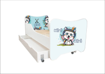 ABC Beds Dečiji Krevet sa Fiokom 160X80 cm  Mali Vuk sa Imenom Vašeg Deteta