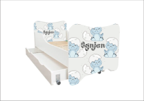 ABC Beds Dečiji Krevet sa Fiokom 160X80 cm  sa Bebi Dino Imenom Vašeg Deteta