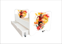 ABC Beds Dečiji Krevet sa Fiokom 160X80 cm Mesi 1 sa Imenom Vašeg Deteta