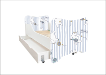 ABC Beds Dečiji Krevet sa Fiokom 160X80 cm  Meda Teniser