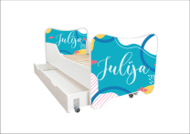 ABC Beds Dečiji Krevet sa Fiokom 160X80 cm  Model Julija sa Imenom Vašeg Deteta