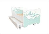 ABC Beds Dečiji Krevet sa Fiokom 160X80 cm  Model Andrijana sa Imenom Vašeg Deteta