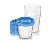 Avent Via Solje 180Ml (5 Kom) Sa Poklopcima 1688