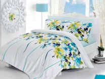 Satenska posteljina Valentini Flowers 220x200+2x70x80cm-5907750520015