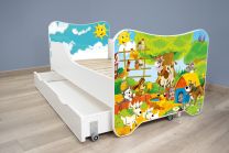 Dečiji Krevet 160X80Cm Happy Kitty + Fioka Farm