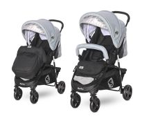 Lorelli Kolica Martina Black/Silver Blue + Footcover (2021)